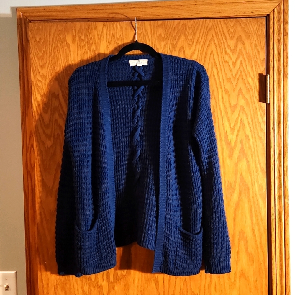 Teal, Pink Republic cardigan sweater,  size medium